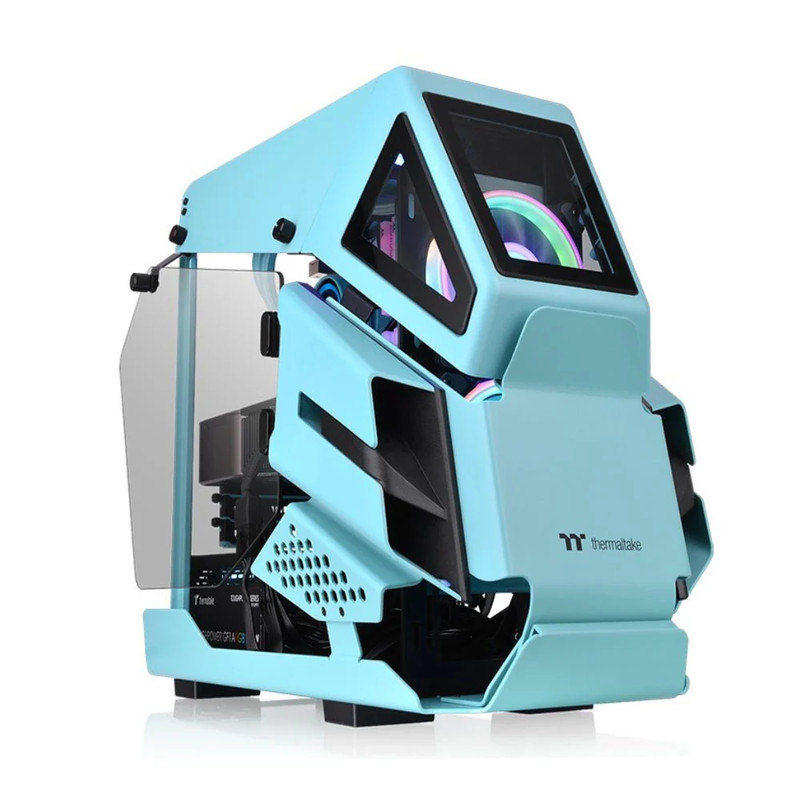 Thermaltake AH T200 Micro Chassis - Turquoise - صندوق